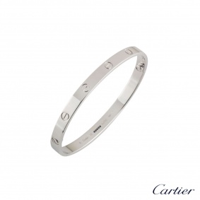 Cartier Love Bracelet White Gold Size 20 B6035420